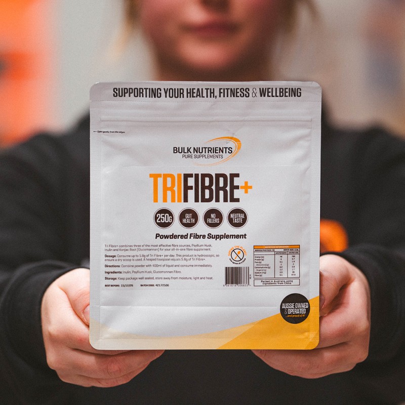 Bulk Nutrients Tri Fibre+ 250 g pouch, manufacturer product photo
